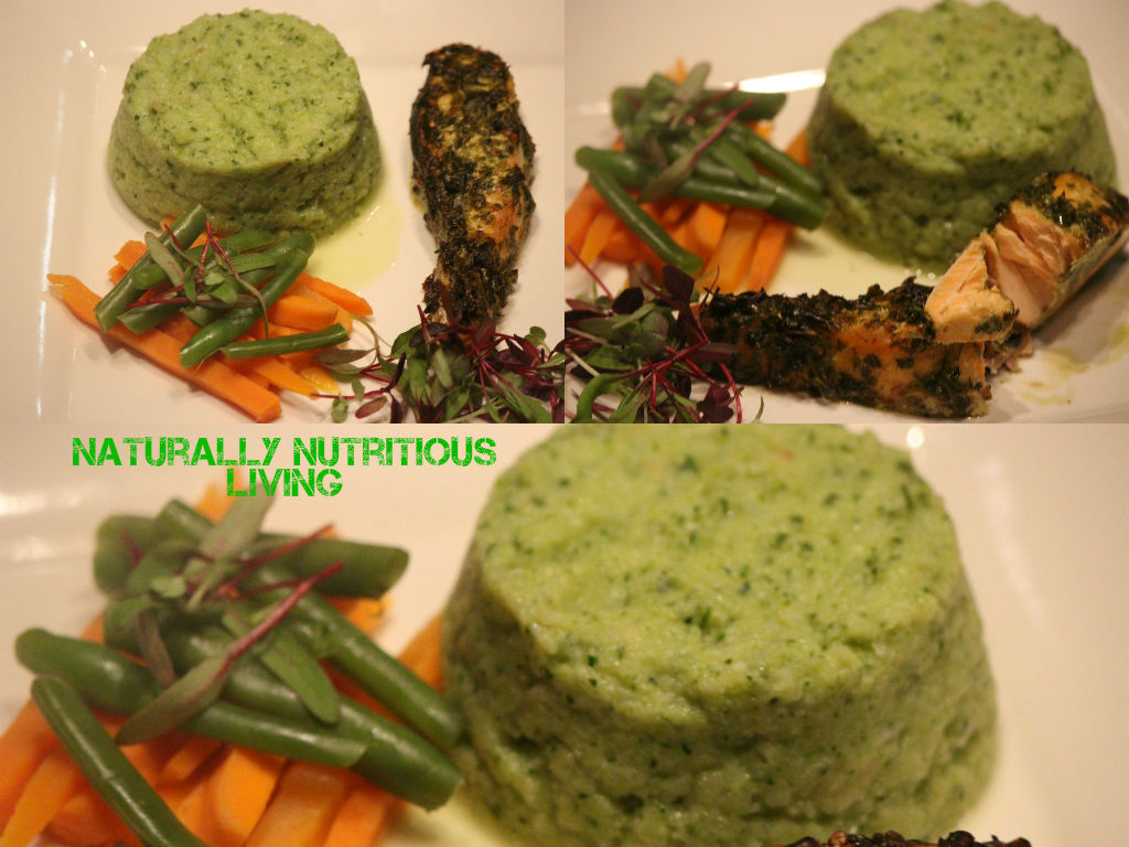 Carb Lovers Mash with grilled chilli-coriander pesto and veggies