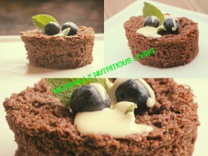 Microwave Chocolate Cake with Nut butter