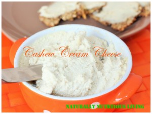 Cashew Cream Cheese on seed crackers