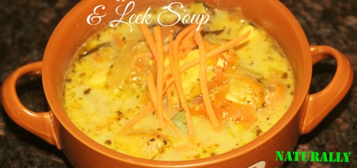 Saffron chicken soup