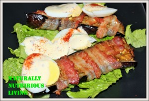 bacon wrapped brinjal
