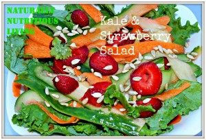 Kale and strawberry salad
